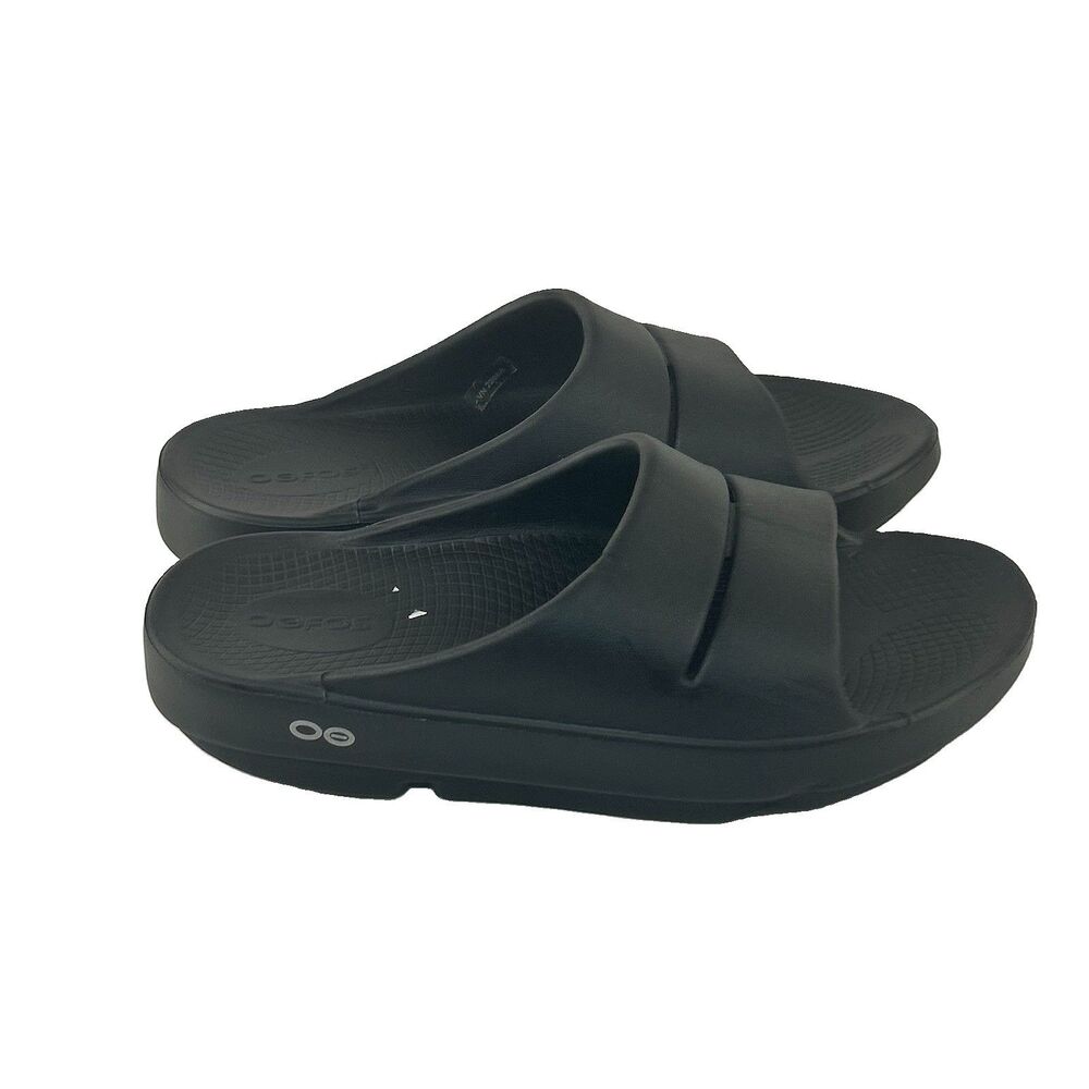OOFOS-OOahh Recovery Slide Sandal Women's Size 7 Men Size 5 Black